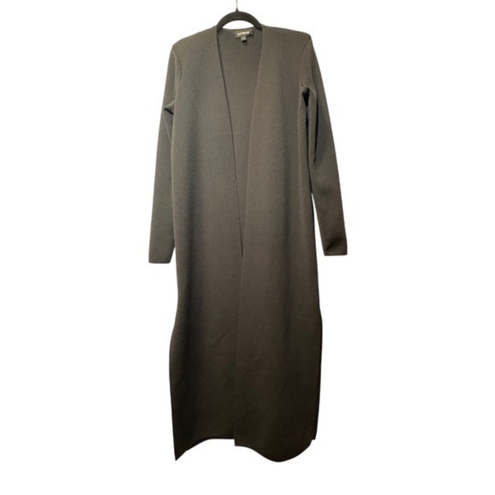 Express Black Longline Open Front Duster Cardigan Sweater - Size‎ Small